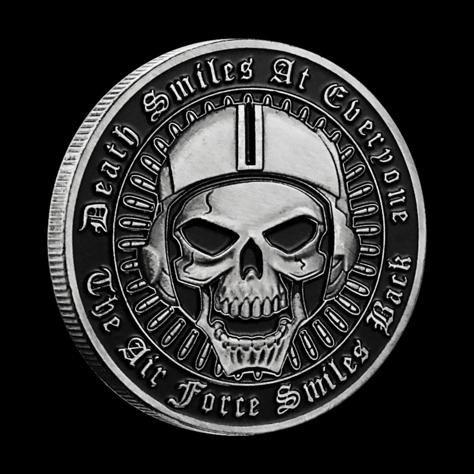 Air Force Death Smiles at Everyone Challenge Coin