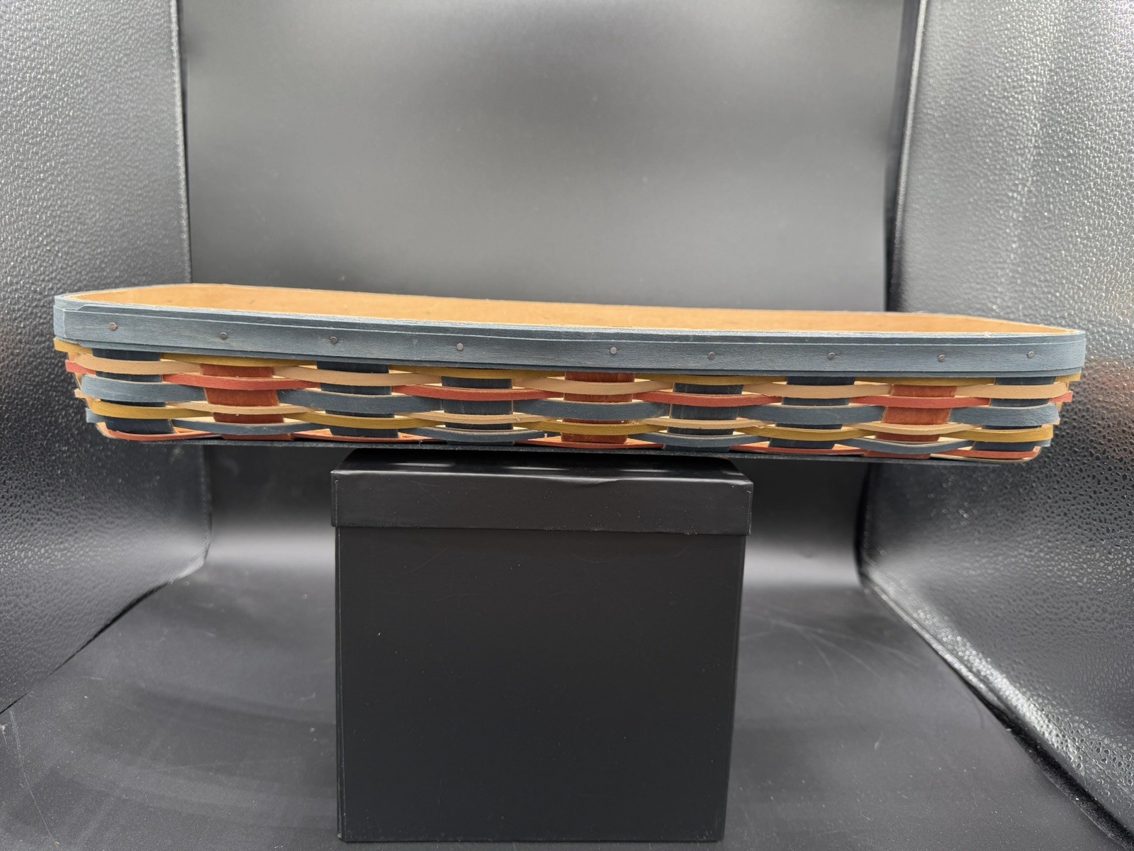 🧺 Longaberger 2017 Long Serving Tray / Buffet Basket – Americana 🪵✨ EUC