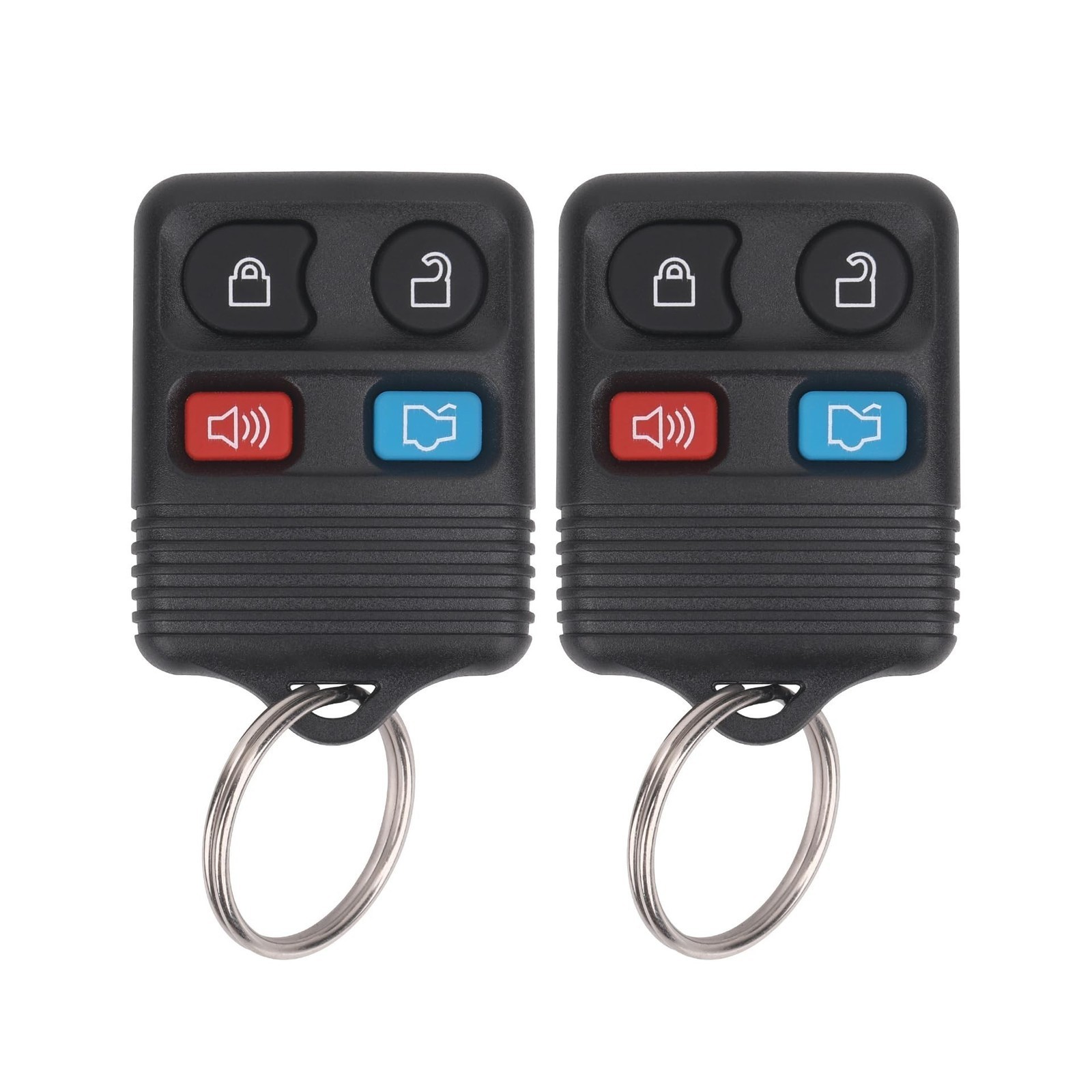 Keyless Entry Remote Key Fob - 4 Button - Fit Ford,Lincoln,Mercury - Pack of 2