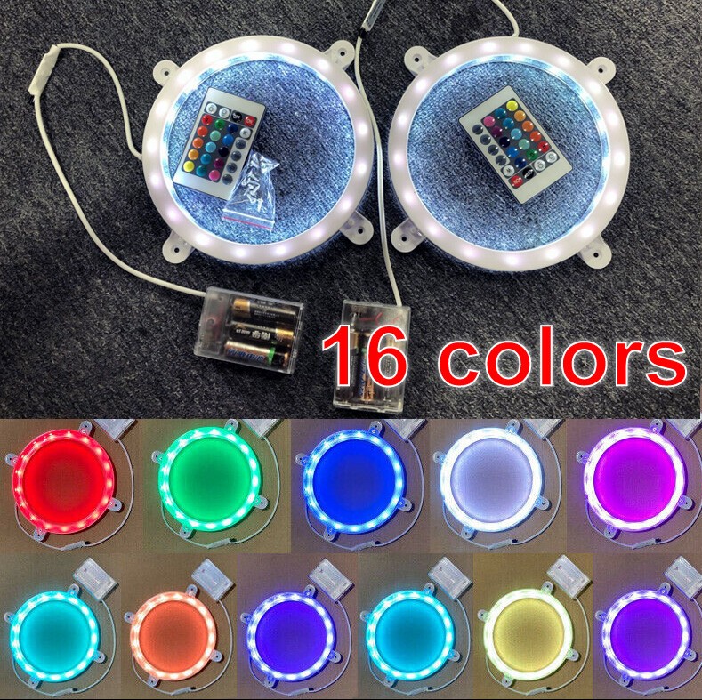 2Pcs Cornhole Game Set LED Night Light Corn Hole Bean Bag Toss Board with Remote