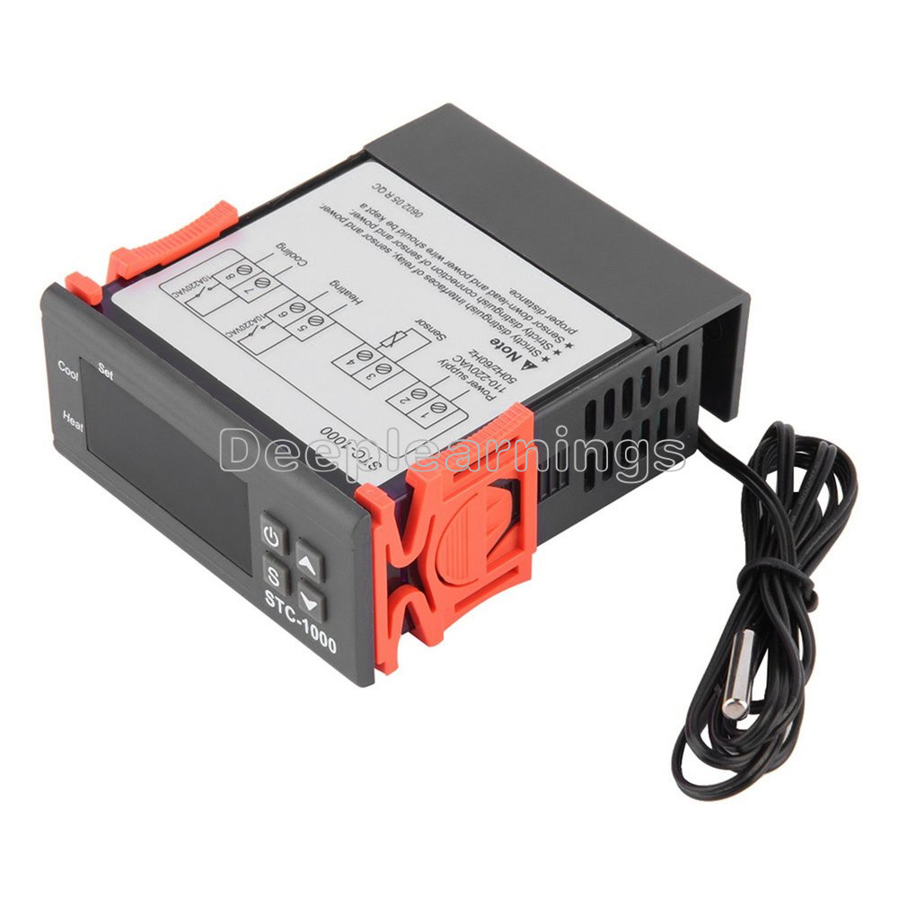 All-Purpose STC-1000 Digital Temperature Control Controller Sensor AC DC 24V