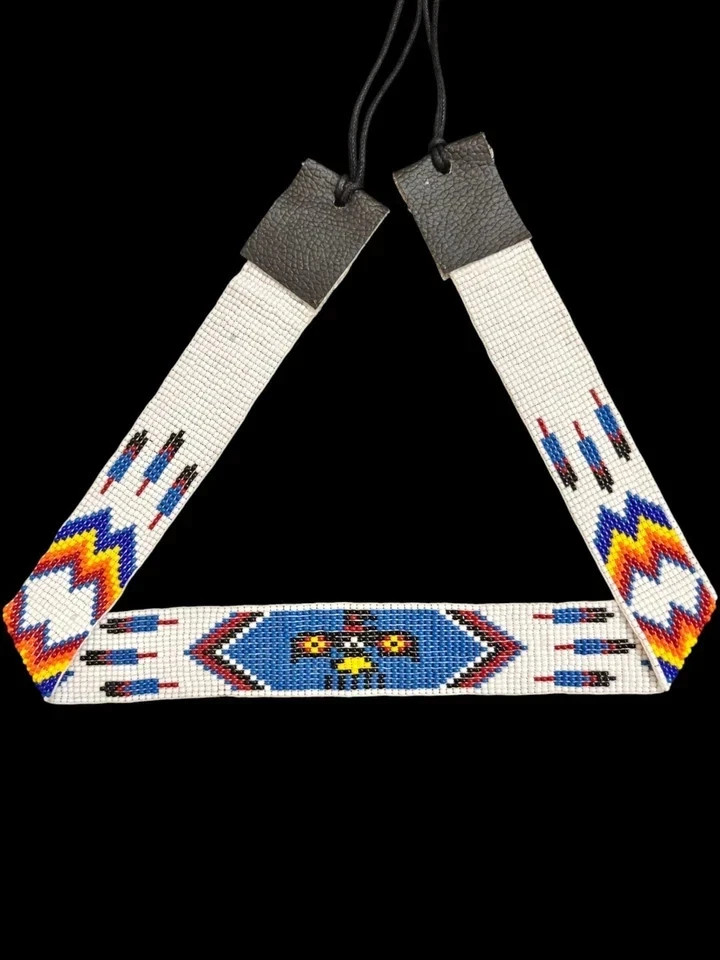Beaded Hat Band Native American Style Handmade hatband