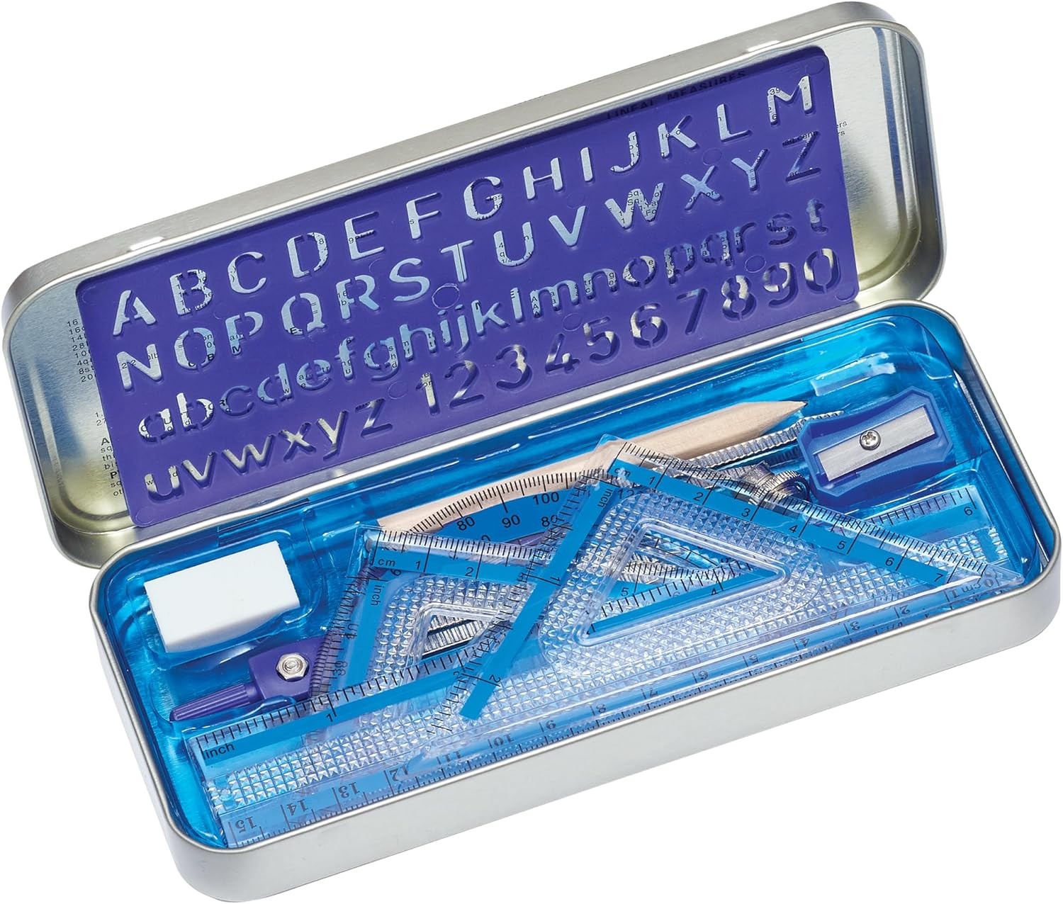 STAEDTLER 10-Piece Math Set with Metal Compass, 6" Ruler & Multicolor