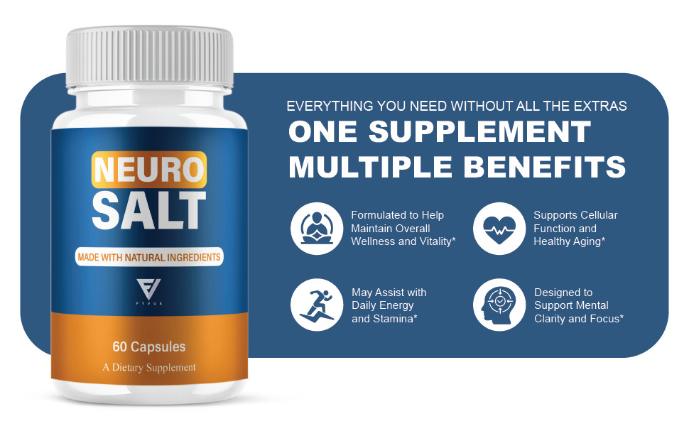 Neuro Salt Capsules, Neuro Salt Nootropic Supplement (60 Capsules)