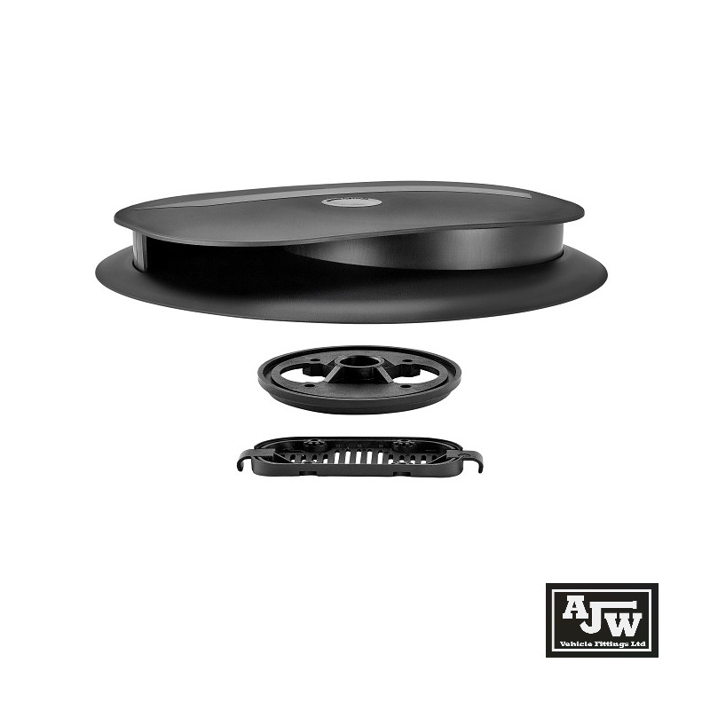 Flettner LPV Slimline Roof Vent - Black - Low Profile Air Van Trailers