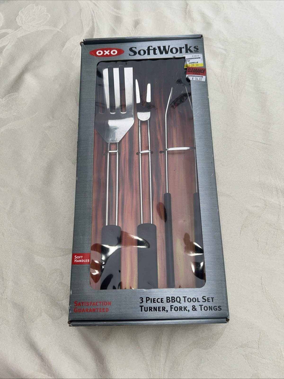 New OXO 3-Piece Grilling Set, 3 Piece Grill Set & Case;