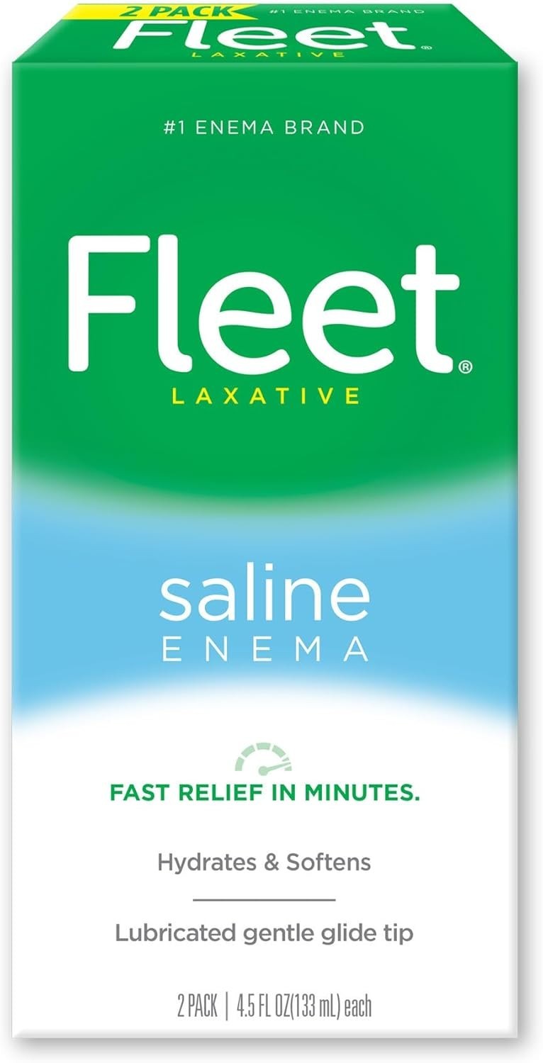 Fleet Enema Kit – 2 PCS, 4.5 oz Each, Fast Acting Constipation Relief for Adults