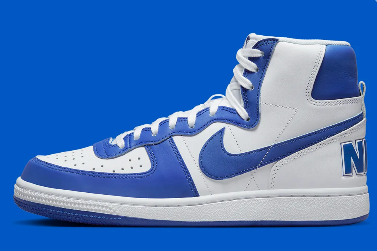 Men's Nike Terminator High White Game Royal FN6836-100 Fashion Sneaker