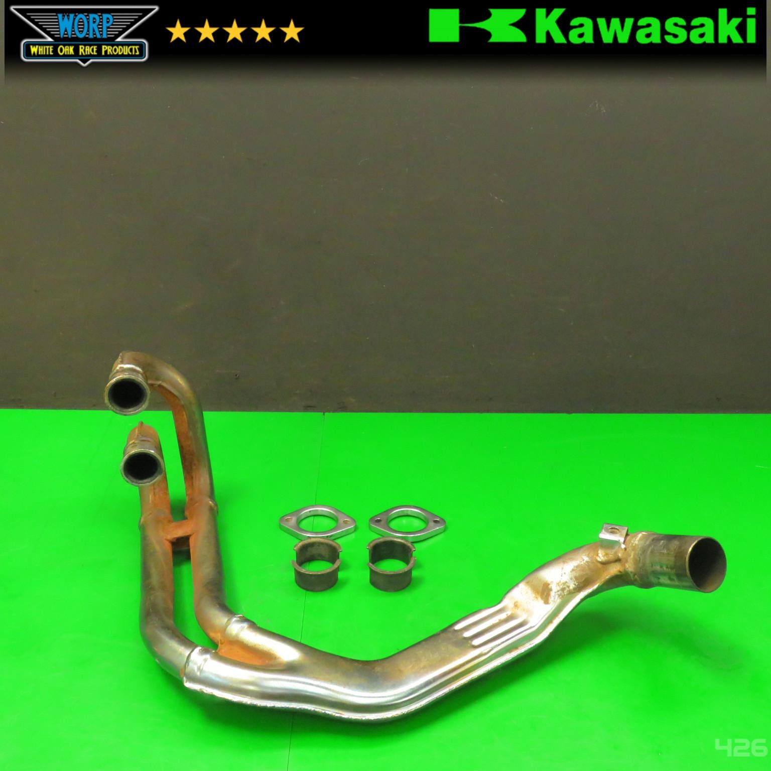 1988 KAWASAKI ELIMINATOR 250 EL250B EXHAUST HEADER HEAD PIPE ~ OEM 88-94