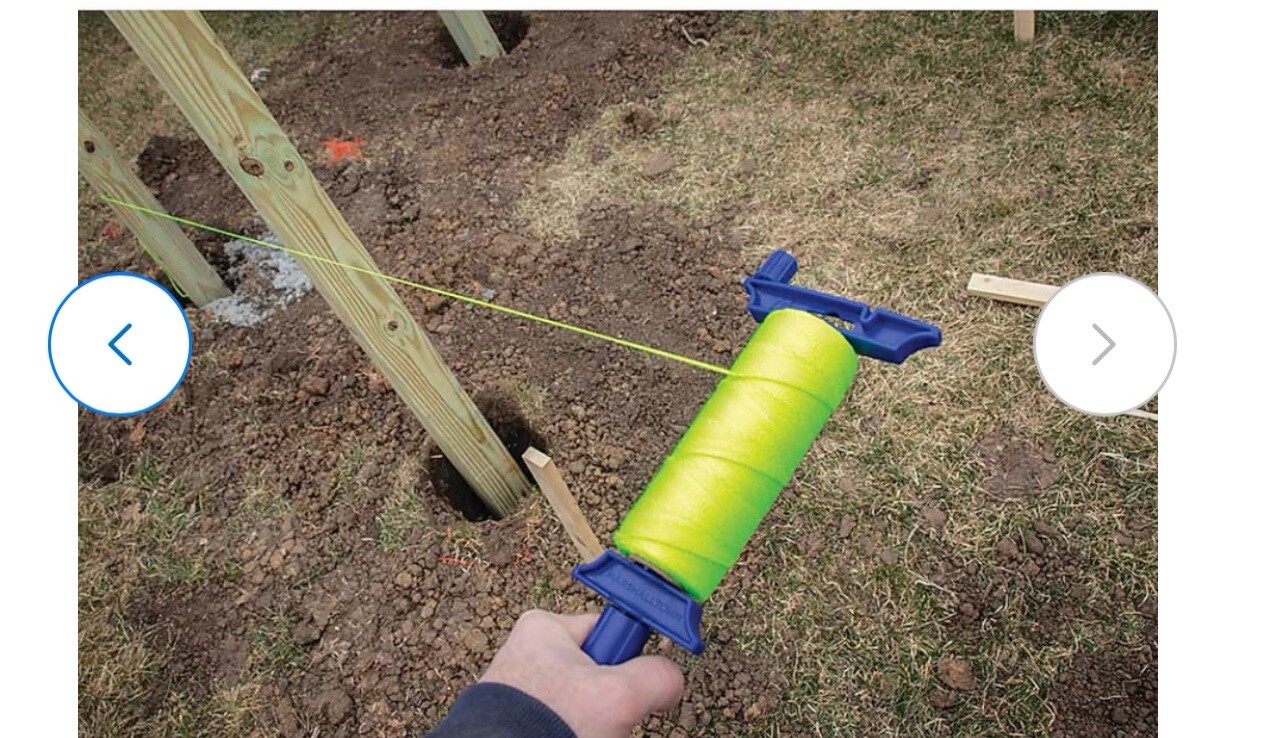 SET OF 2 Marshalltown 500ft Refillable Line Winder Nylon Mason String 495343