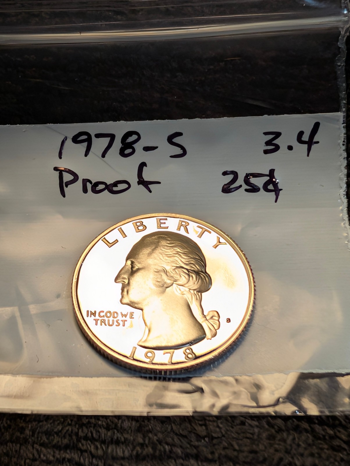 1978-S Proof Washington Quarter  ** From Proof Set **
