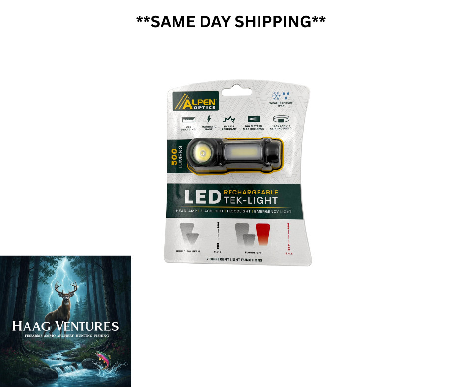 Alpen Optics LED Rechargeable Tek-Light 500 Lumens