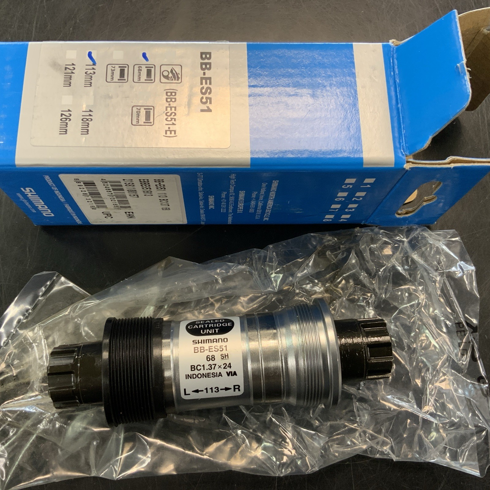 Shimano BB-ES51 Octalink V2 BSA Bottom Bracket 68x113mm