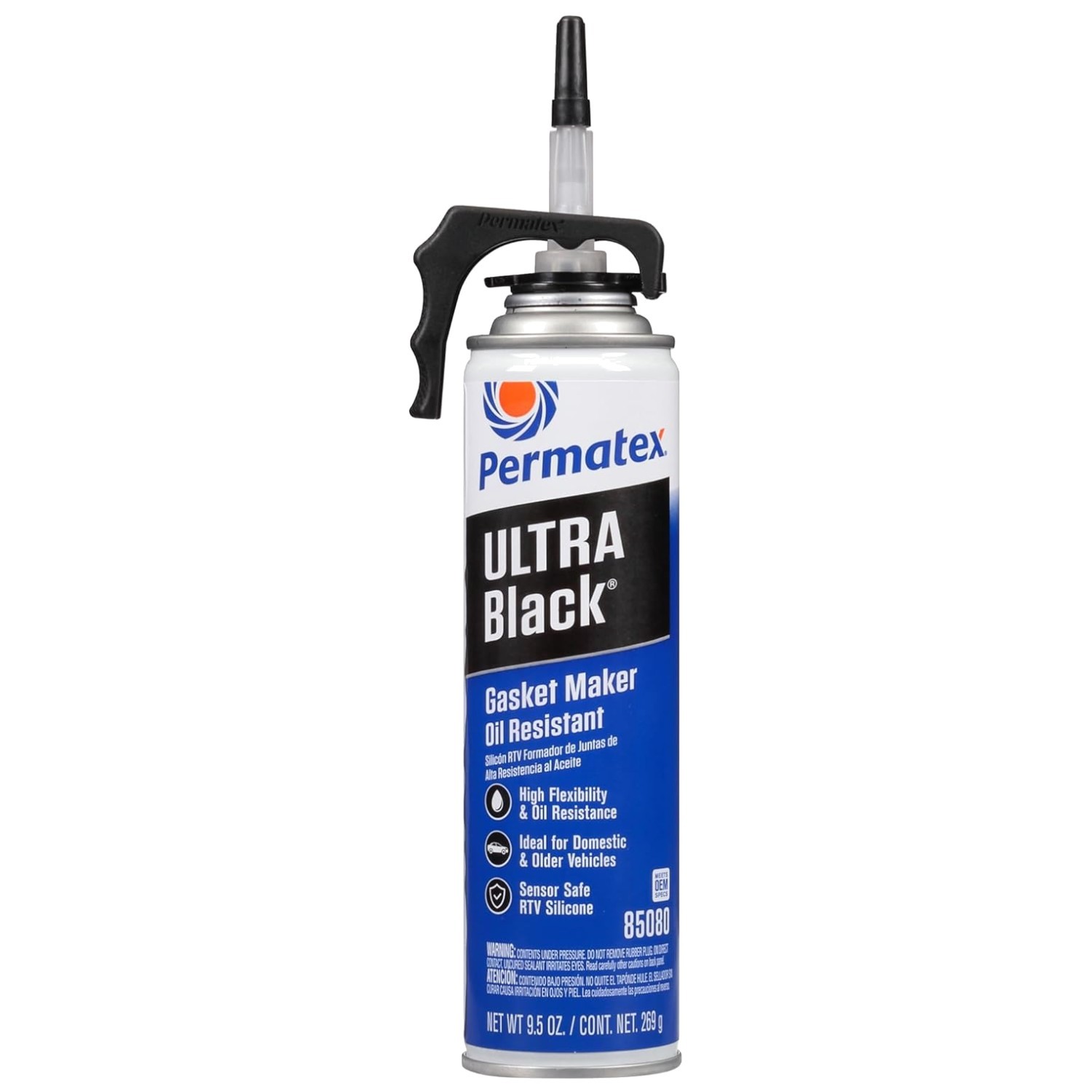 Permatex Ultra Black RTV Gasket Maker, Sensor Safe & Flexible for Engine Sealing