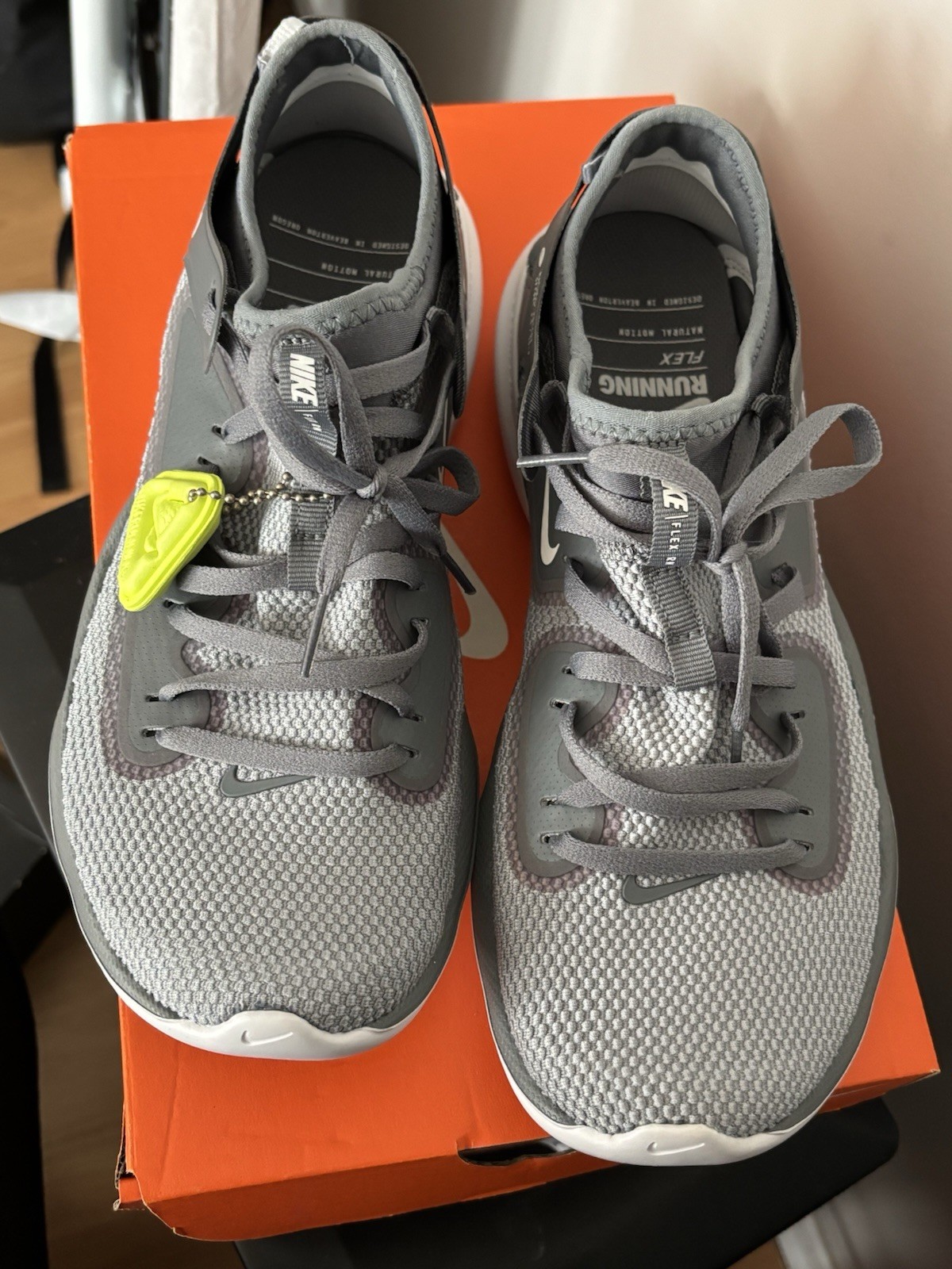 Nike Flex 2019 RN Men's Breathable Mesh Running Shoes Cool Grey Size 8.5