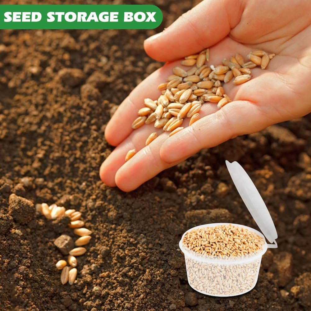 Seed Planter Tool Kit for Tiny Seeds, Hand Seed Dispenser Set with 2 Mini Seeder