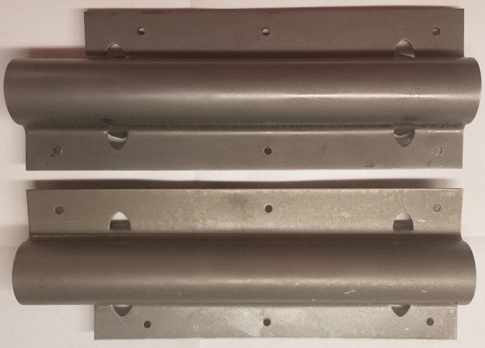 Pair of Round Hoosier Cabinet Mounting Brackets - sellers antique vintage fur...