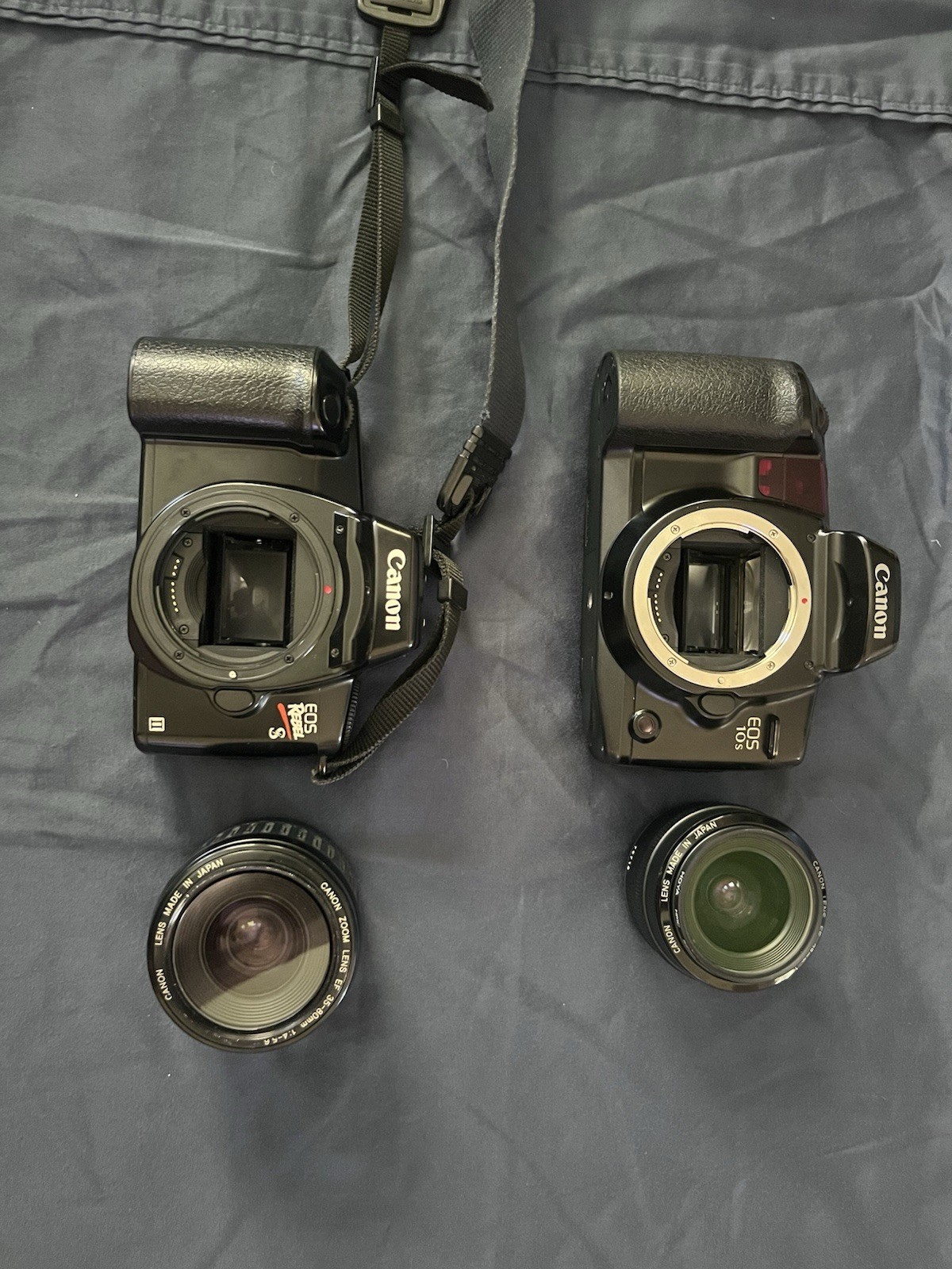 CANON EOS Rebel S & CANON EOS 10S W/  28mm/35-80mm lens