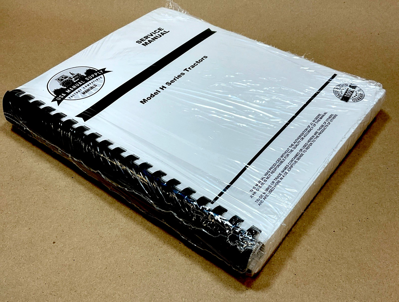 Service Manual fits John Deere H Series HN HN HNH HWH Tractors Repair Shop Book