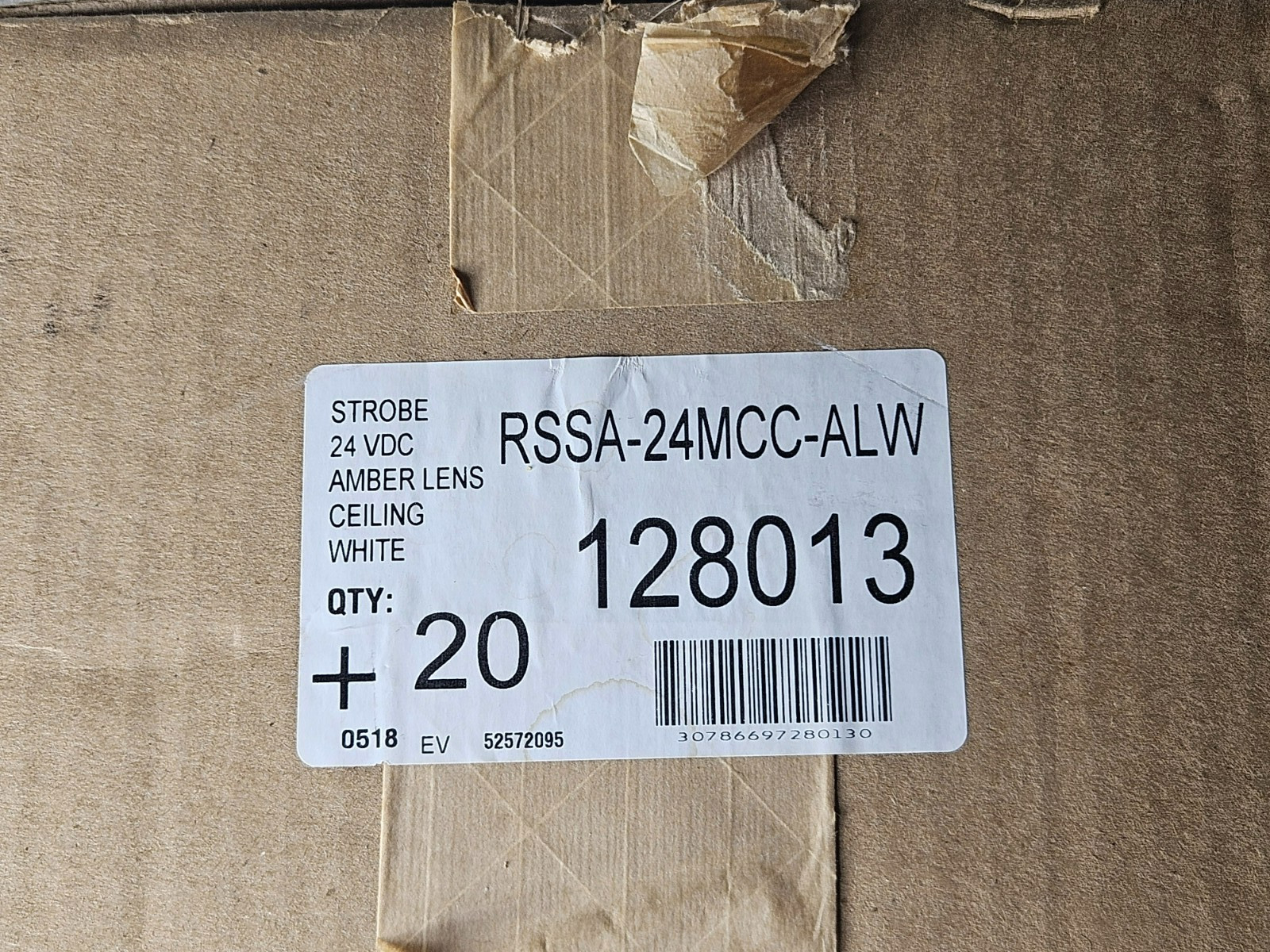 Copper Wheelock - lot of 20 RSSA-24MCC-ALW Strobe 128013