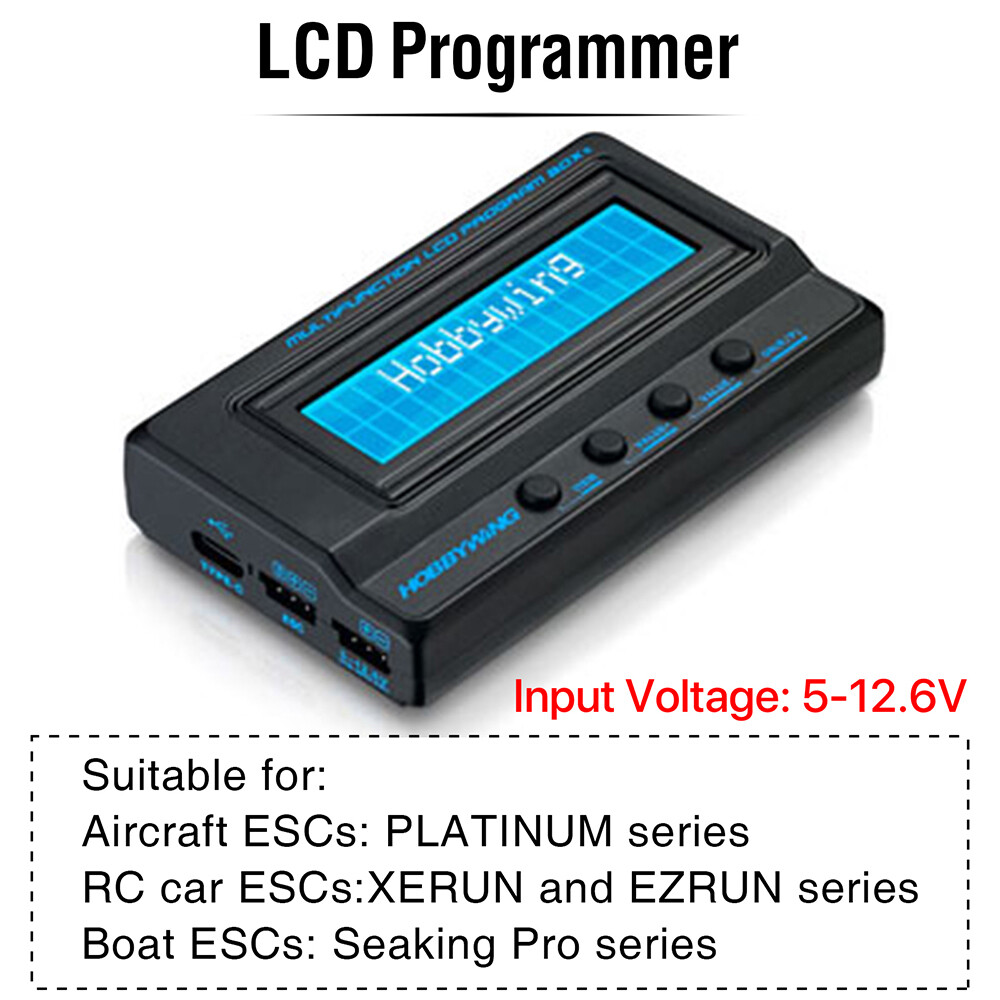 Hobbywing LED Program Card LCD Program Box OTA ESC Programmer for RC Car Boat