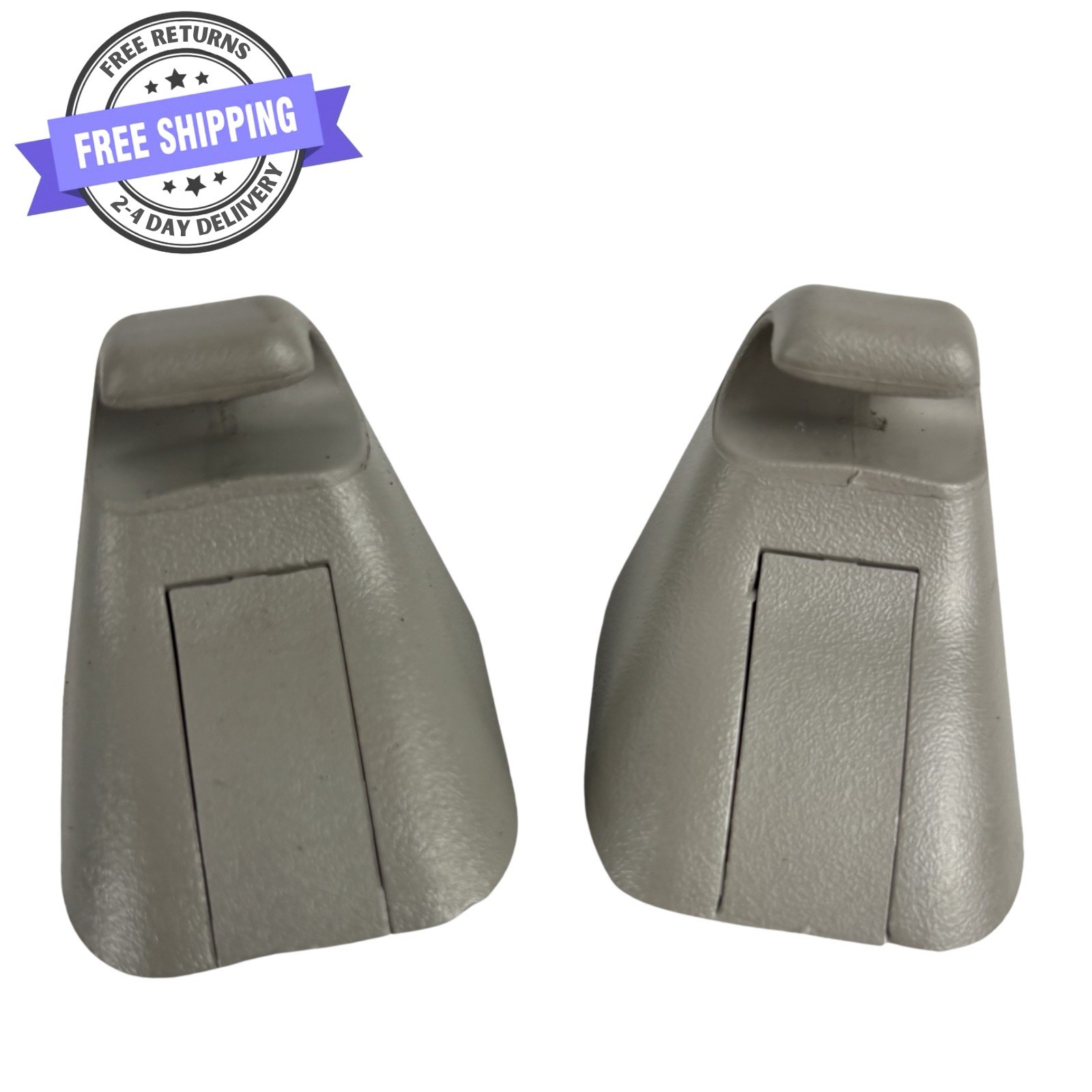 2005-2009 Pontiac G6 Sun Visor Clips Set Pair With Screws Grey Gray OEM