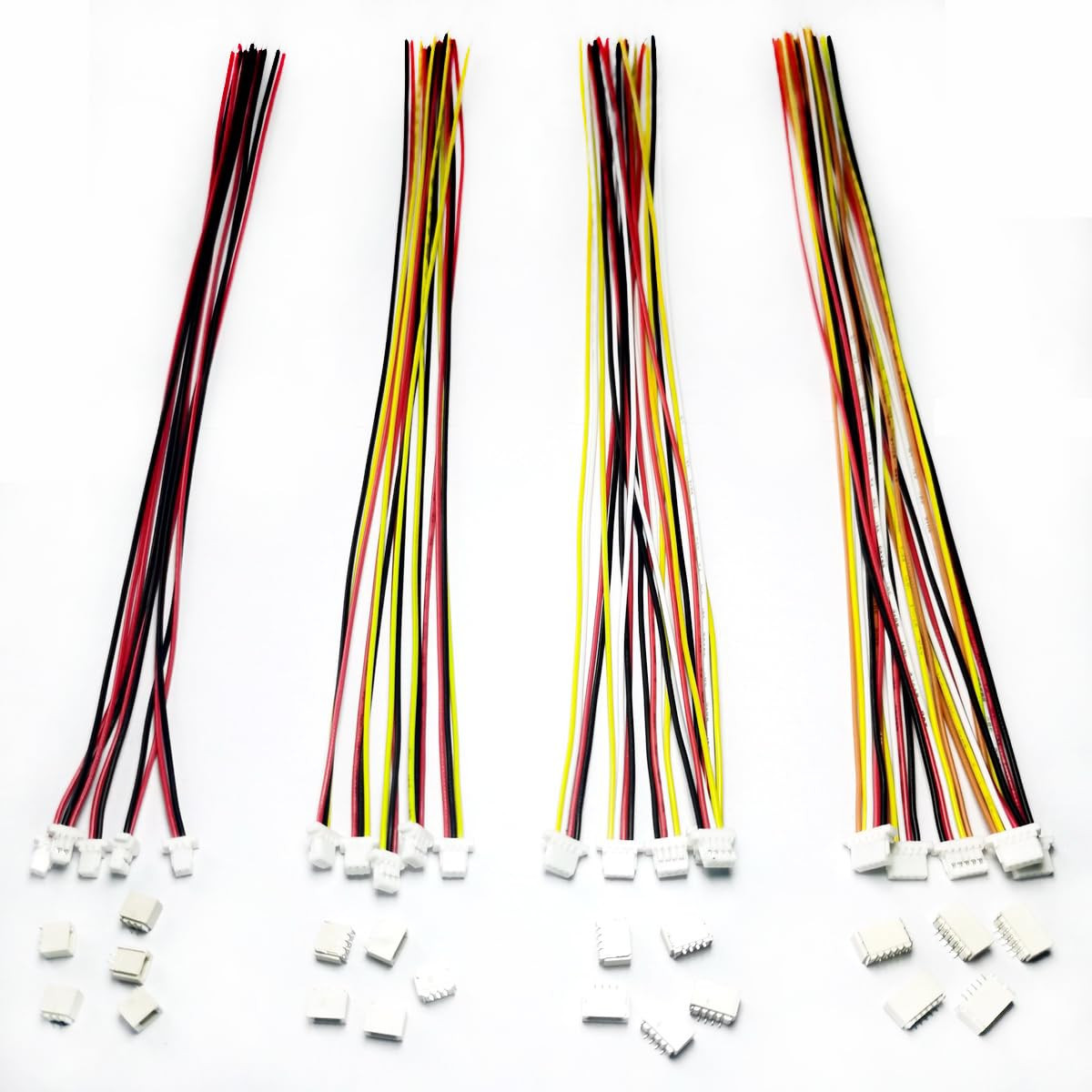 for 20 Sets JST SH 1.0Mm 2 3 4 5 Pin Male Connector and 28AWG Female Connector P