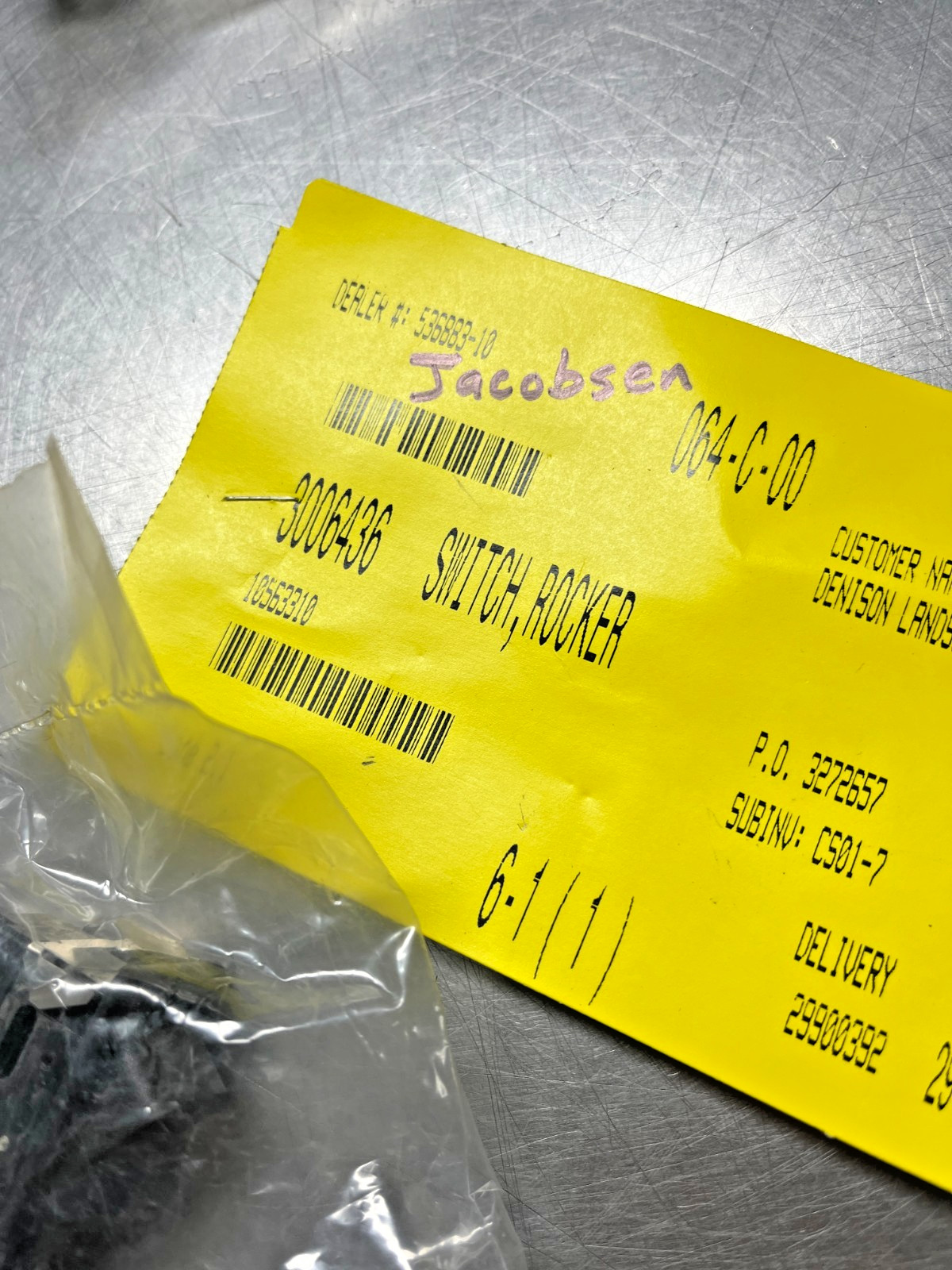 3006436 Genuine OEM Jacobsen Ransomes Rocker SWITCH