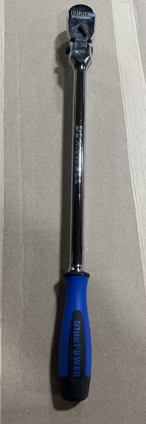 Cornwell Tools 1/2” Drive Locking Flex-Head Ratchet 120t w/ Handle CBRLF518HA