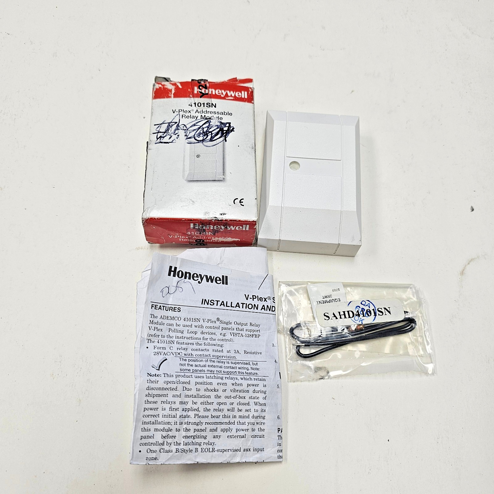 Honeywell 4101SN V-Plex Addressable Relay Module NEW (Open Box) Other