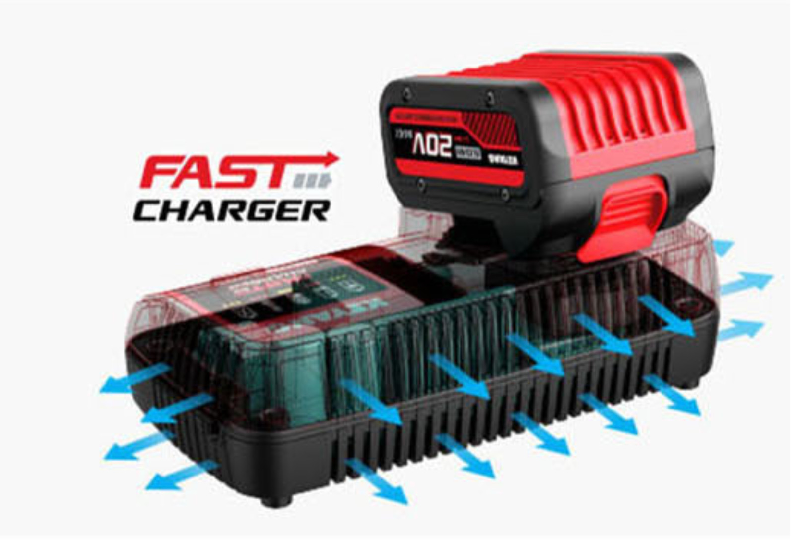 KEYANG DD20BLA-70C 2x5.0Ah BL 20V Max Keyless 13mm 2000Rpm 70Nm LED Charger220V