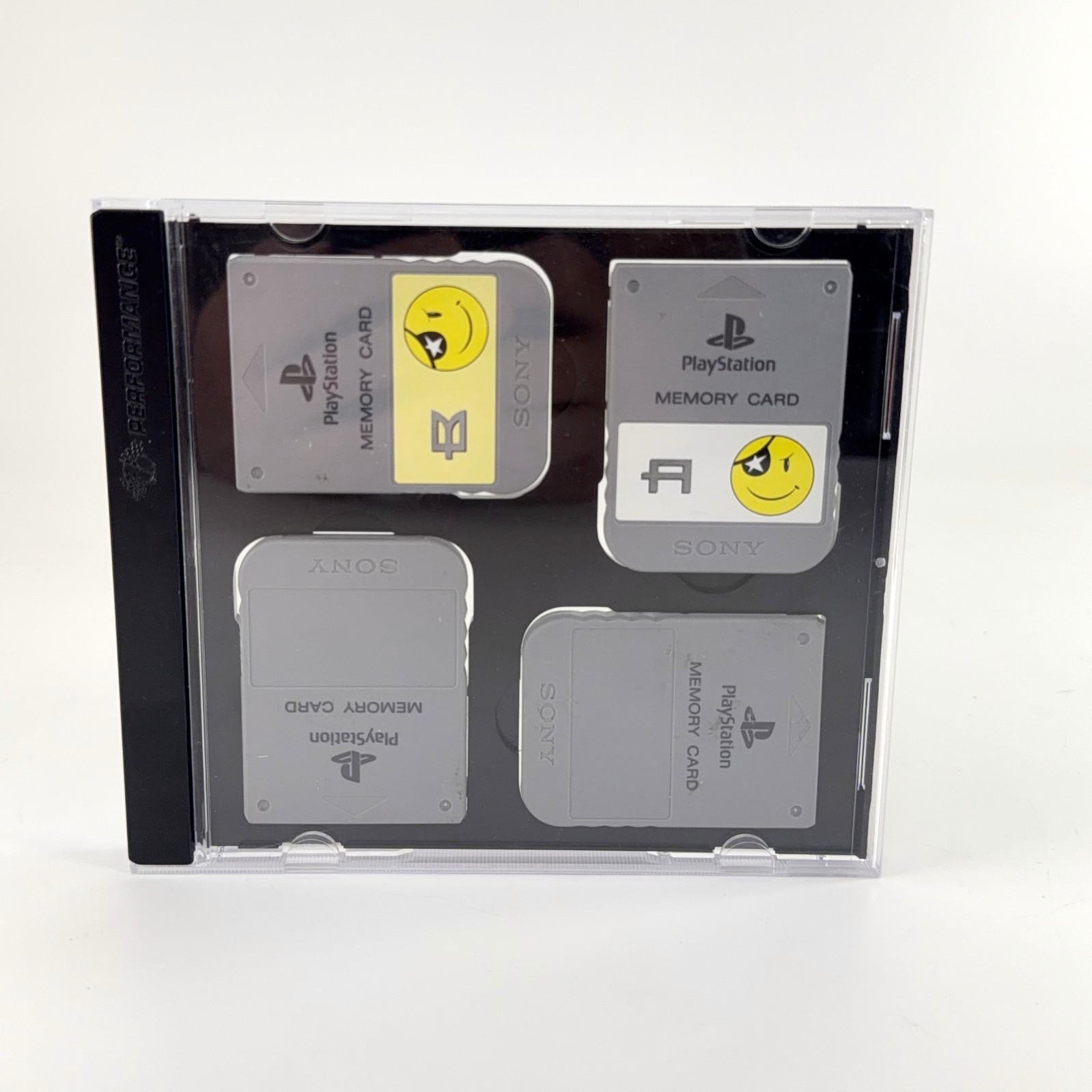 Lot of 4 Genuine Sony Playstation 1 Memory Cards 1MB Grey PS1 w/Case SHIPS TODAY