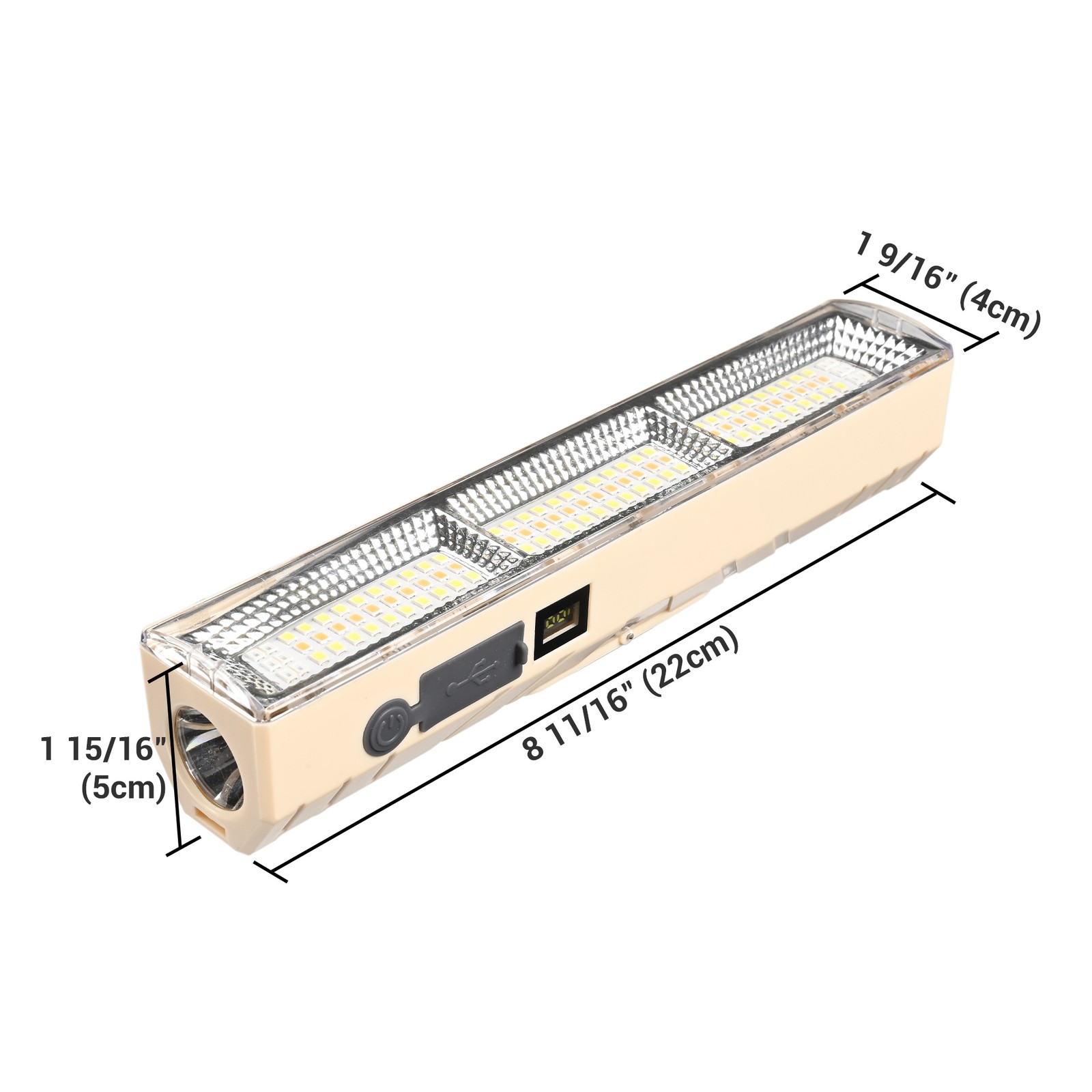 InstaHibit 4 Pcs Rechargeable Magnetic Work Light LED w/ Hook 5 Modes for Canopy