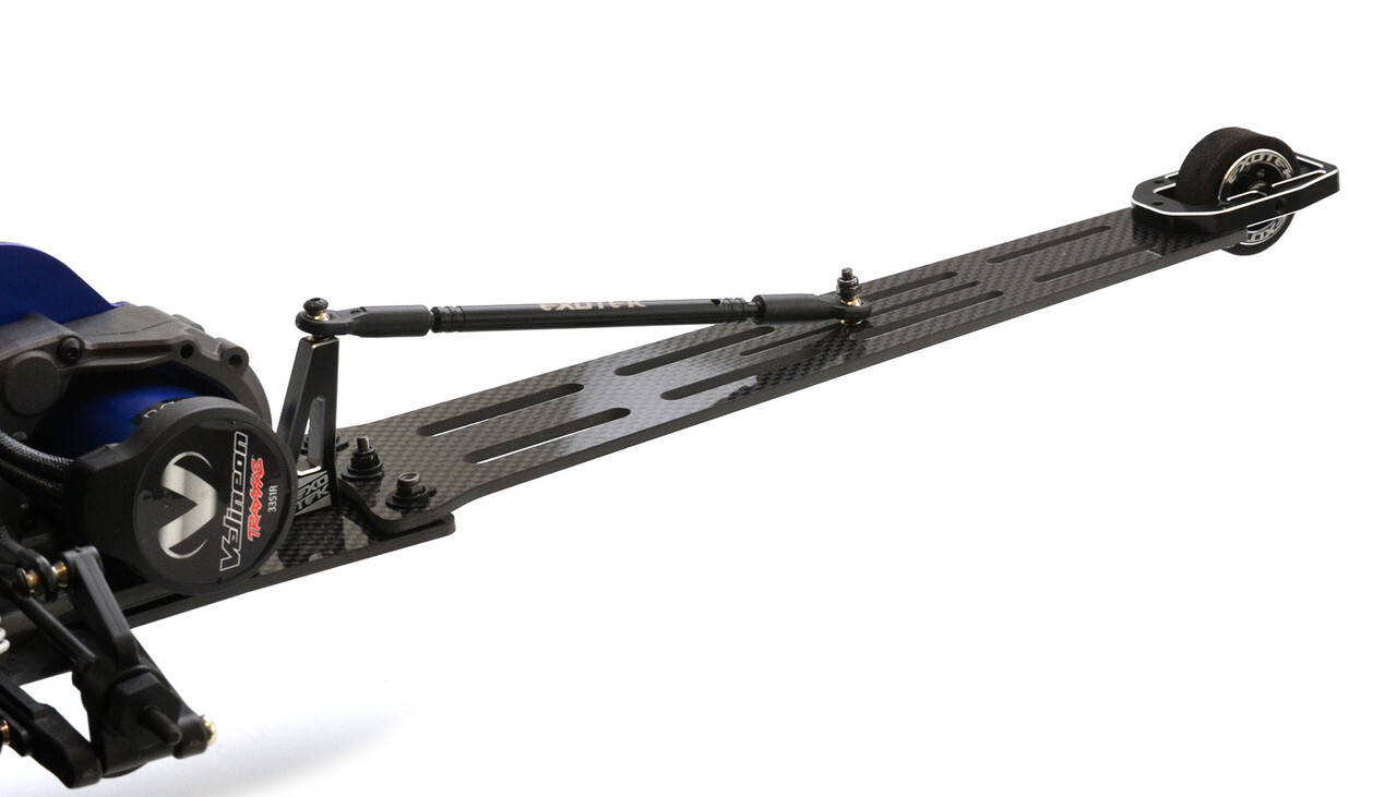 Exotek Pro Carbon 13.5" Single Wheel Wheelie Bar For Traxxas Drag Slash 2135