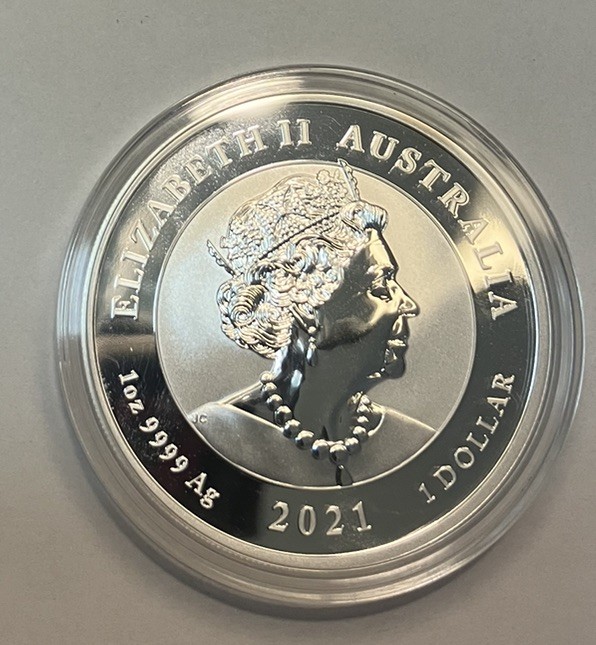 2021 Australia Perth Myth & Legends Dragon 1oz Coin In Capsule