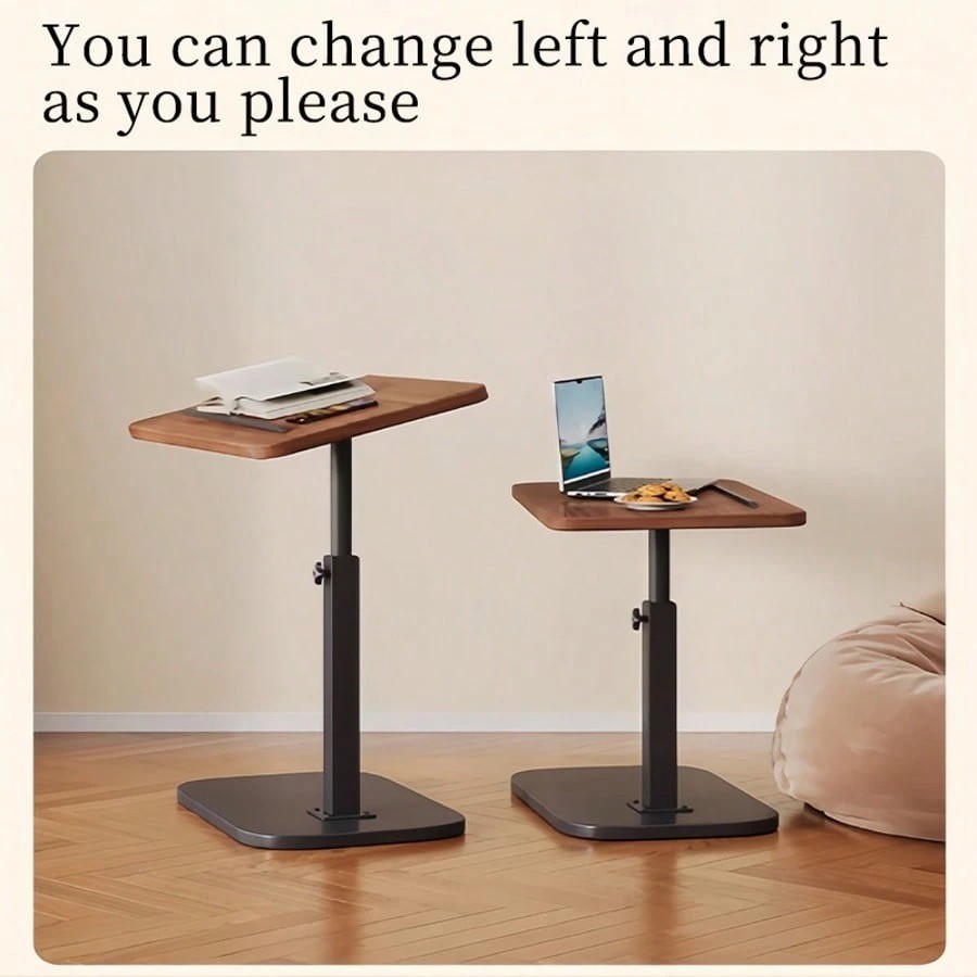 Modern Rotatable Sofa Armrest Tray Table Adjustable Space Saving Couch Snack TV