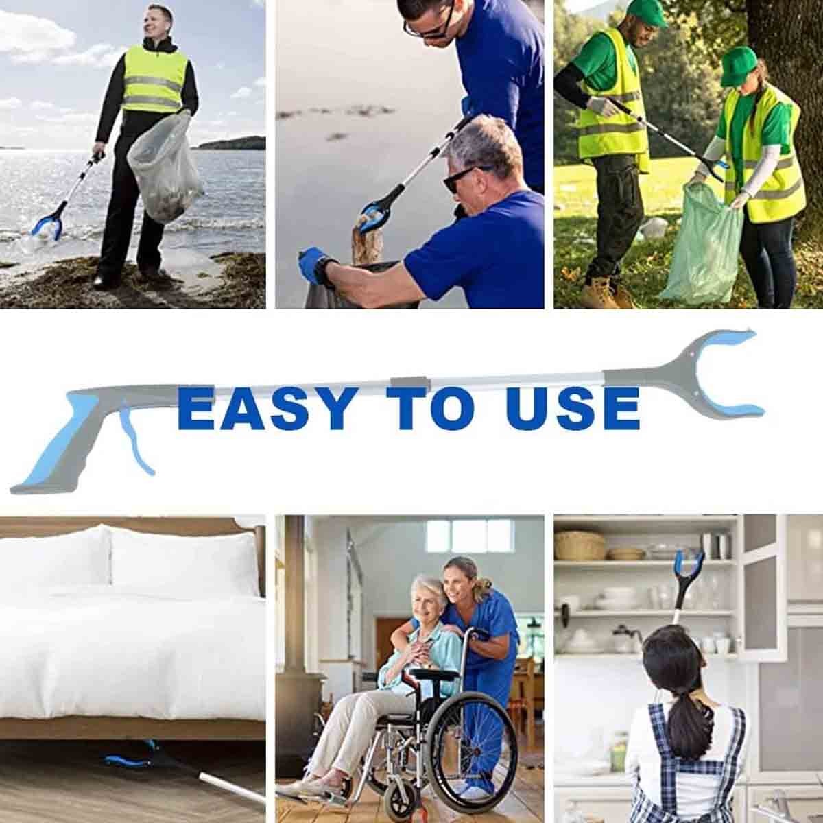Tool Extended Garbage Reaching Stick Trash Picker Folding for Elderly Assistance