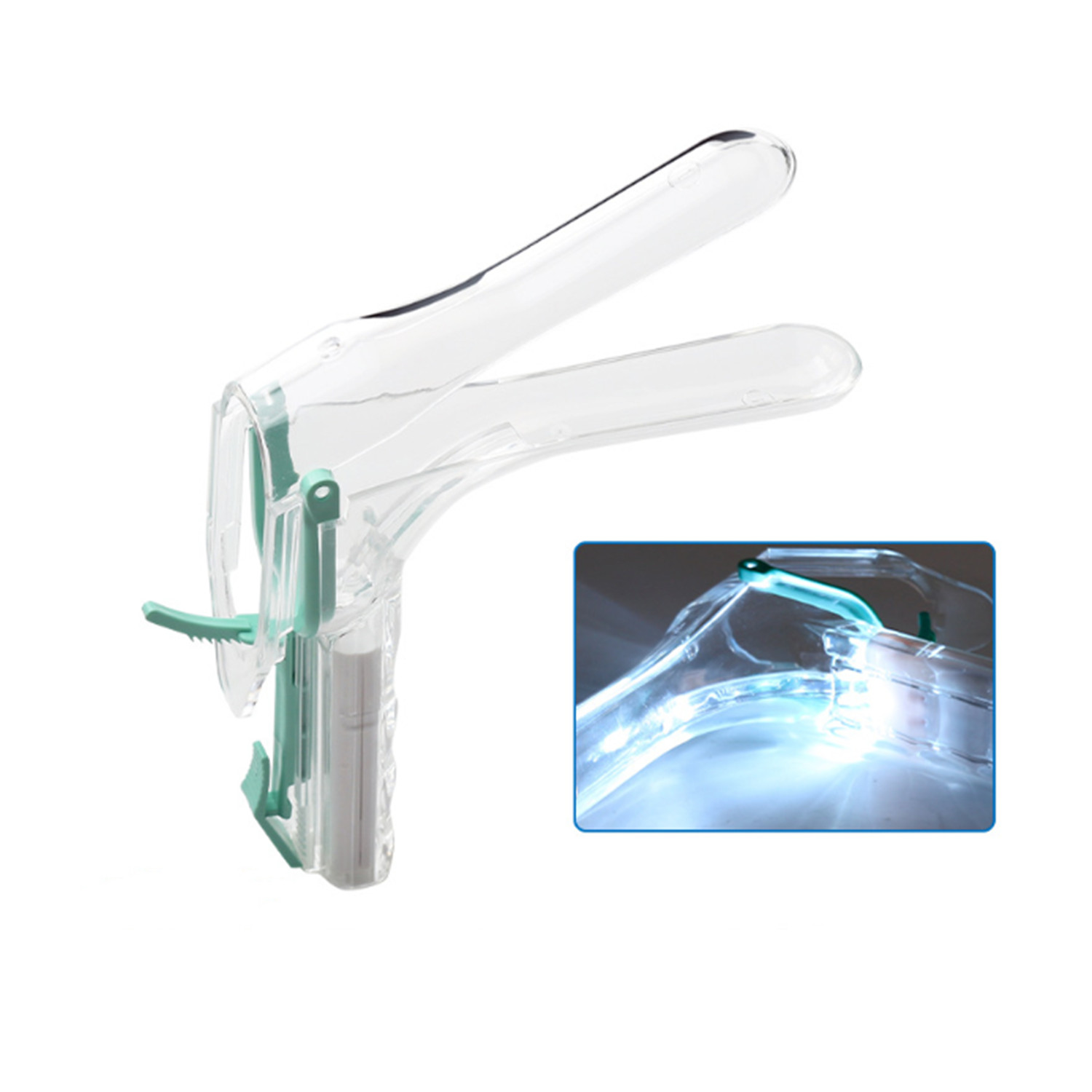 Self inspection Speculum Transparent with LED Light for Women Female Medium New