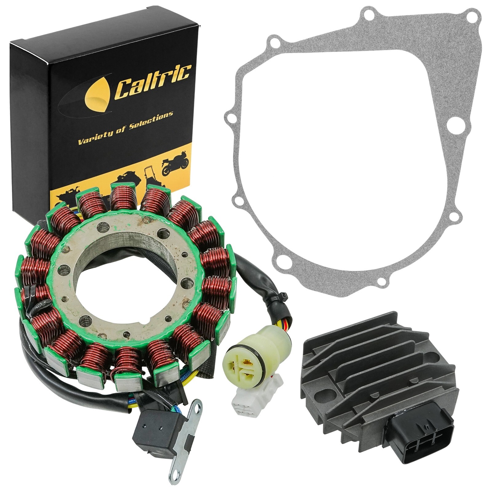 Stator And Regulator Rectifier W/Gasket for Yamaha Raptor 350 YFM350R 2004-2013
