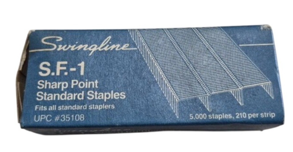 Vintage Swingline Sharp Point Standard Staples New Old Stock