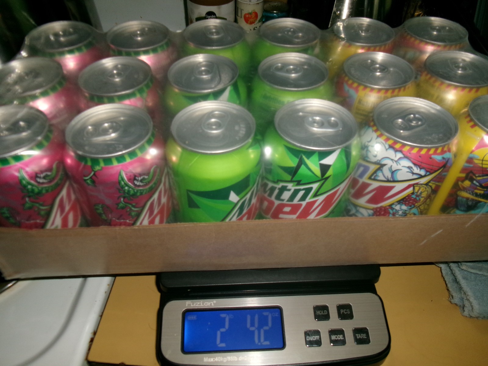 ULTRA RARE! 18 Pack of Mountain Dew Spark Major Melon and Classic! Has old logo!