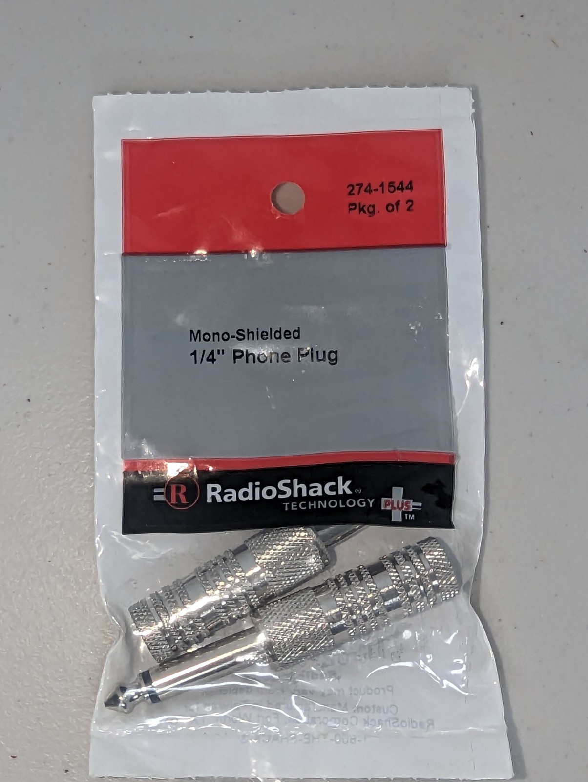 RadioShack Mono-Shielded Mono Phone Plug Male 274-1544