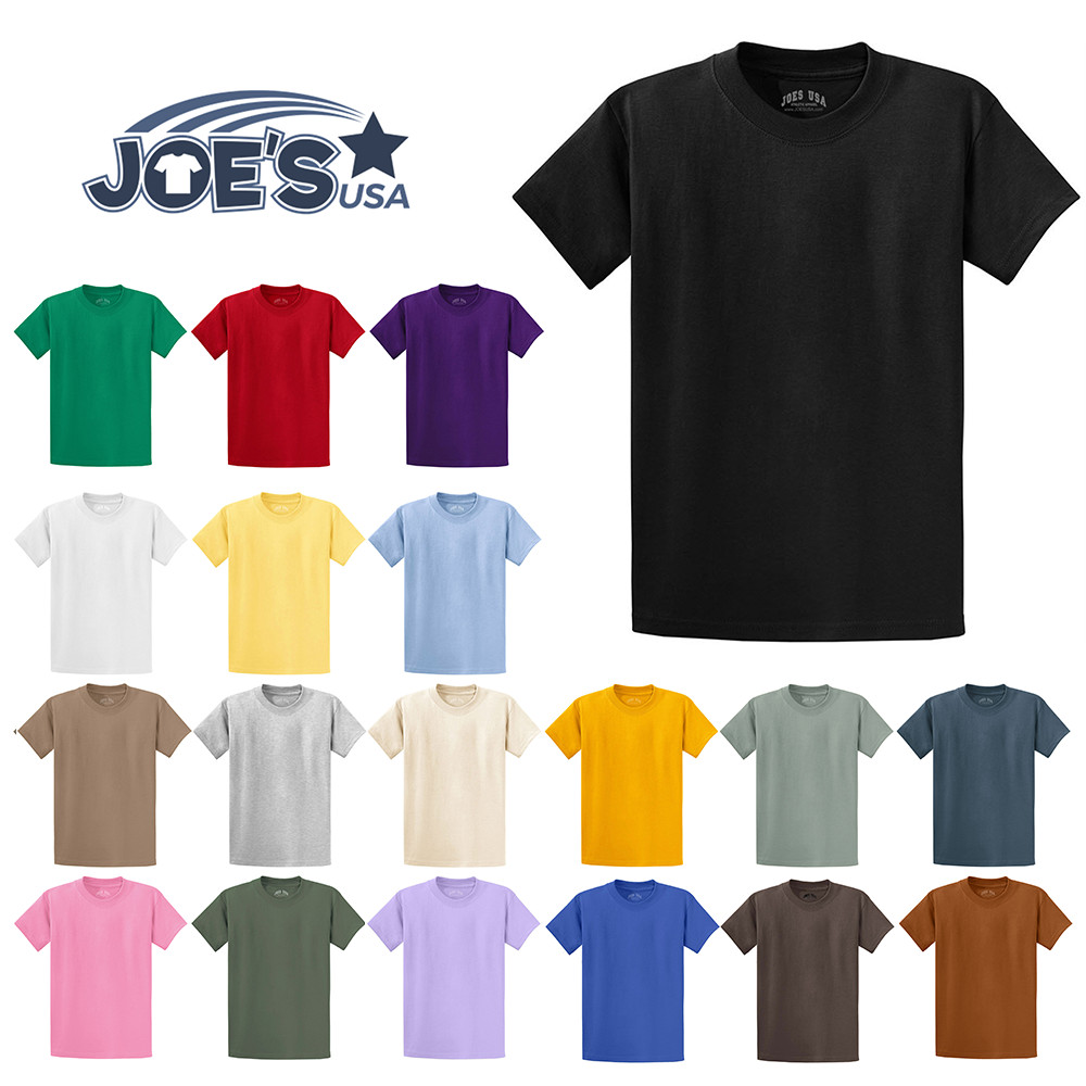 Joe's USA Heavyweight 6.1-Ounce, 100% Cotton T-Shirts