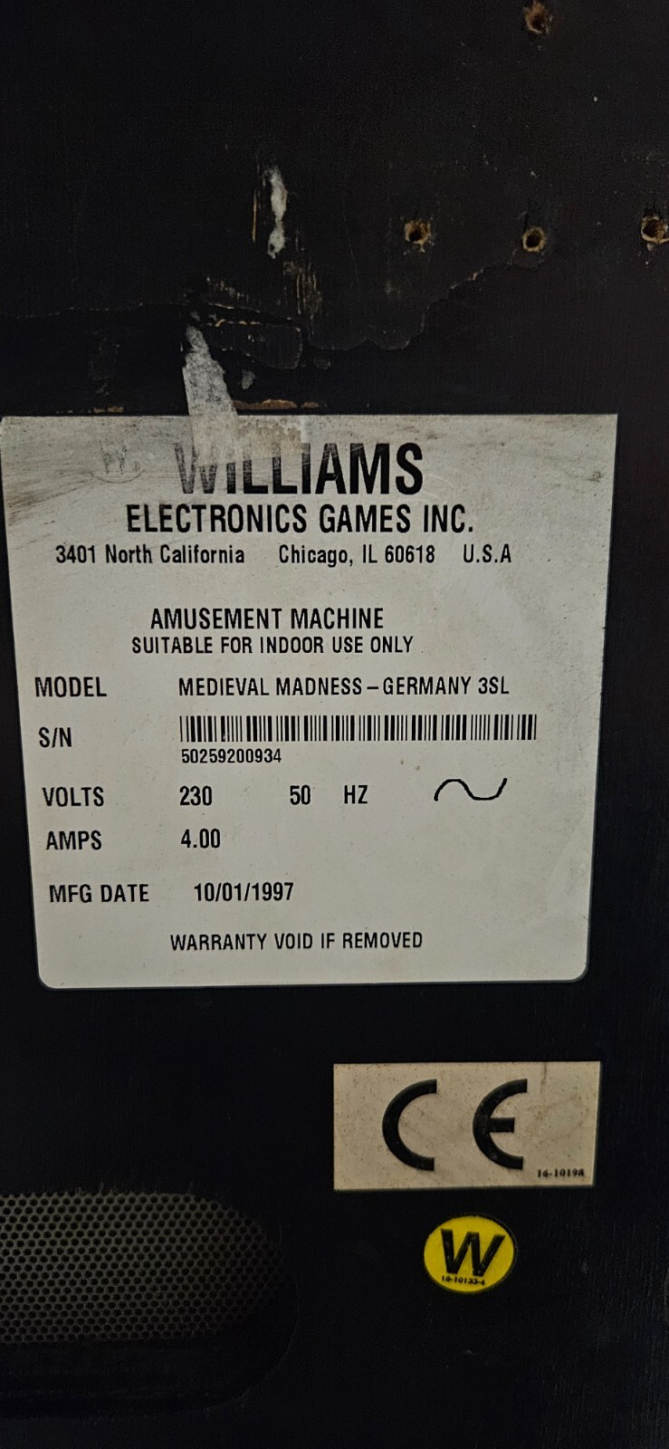 Medieval Madness - Williams 1997 - 2799