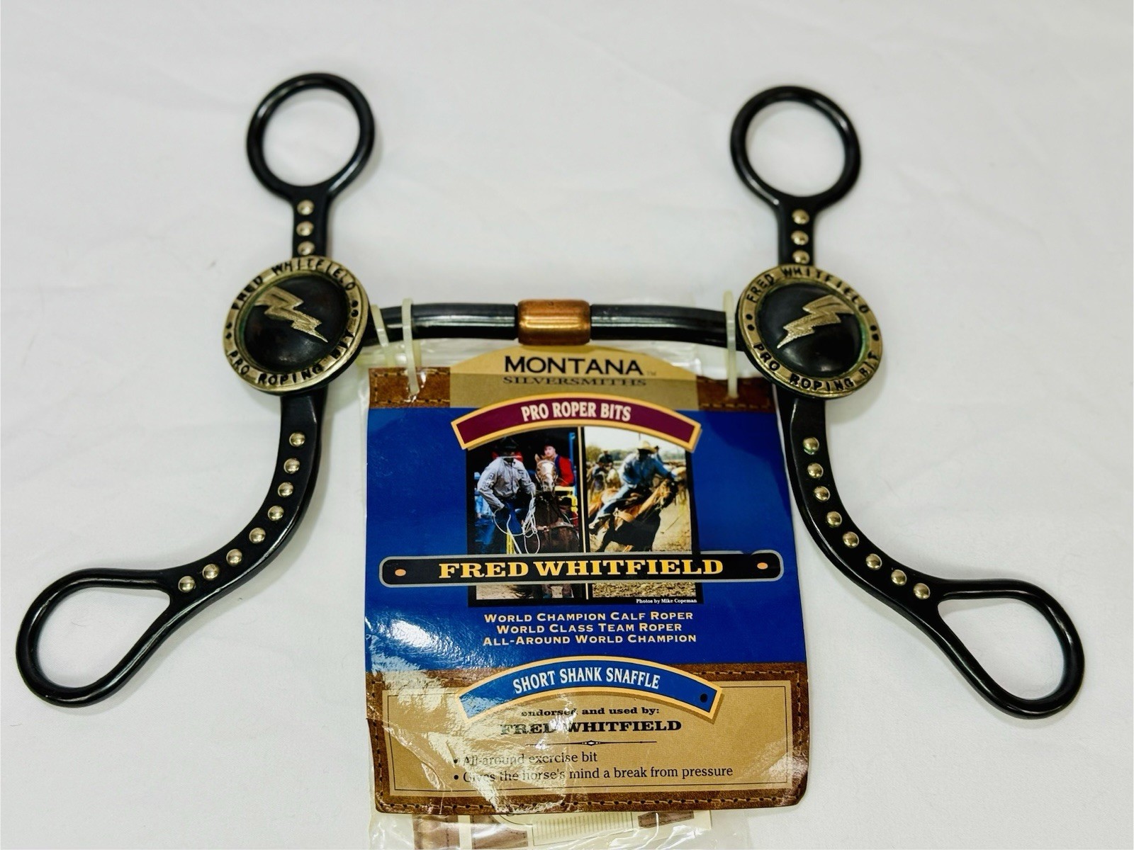 Montana Silversmiths Pro Roper Short Shank Horse Bit Fred Whitfield 5.25” Mouth