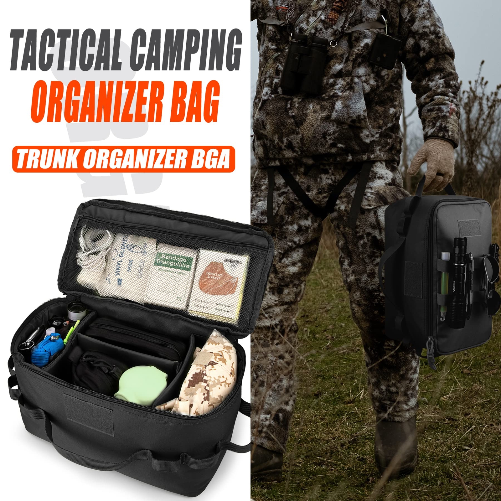 Portable Camping Storage Bag Multiple Purpose Carry Bag Large Capacity Tool Bag