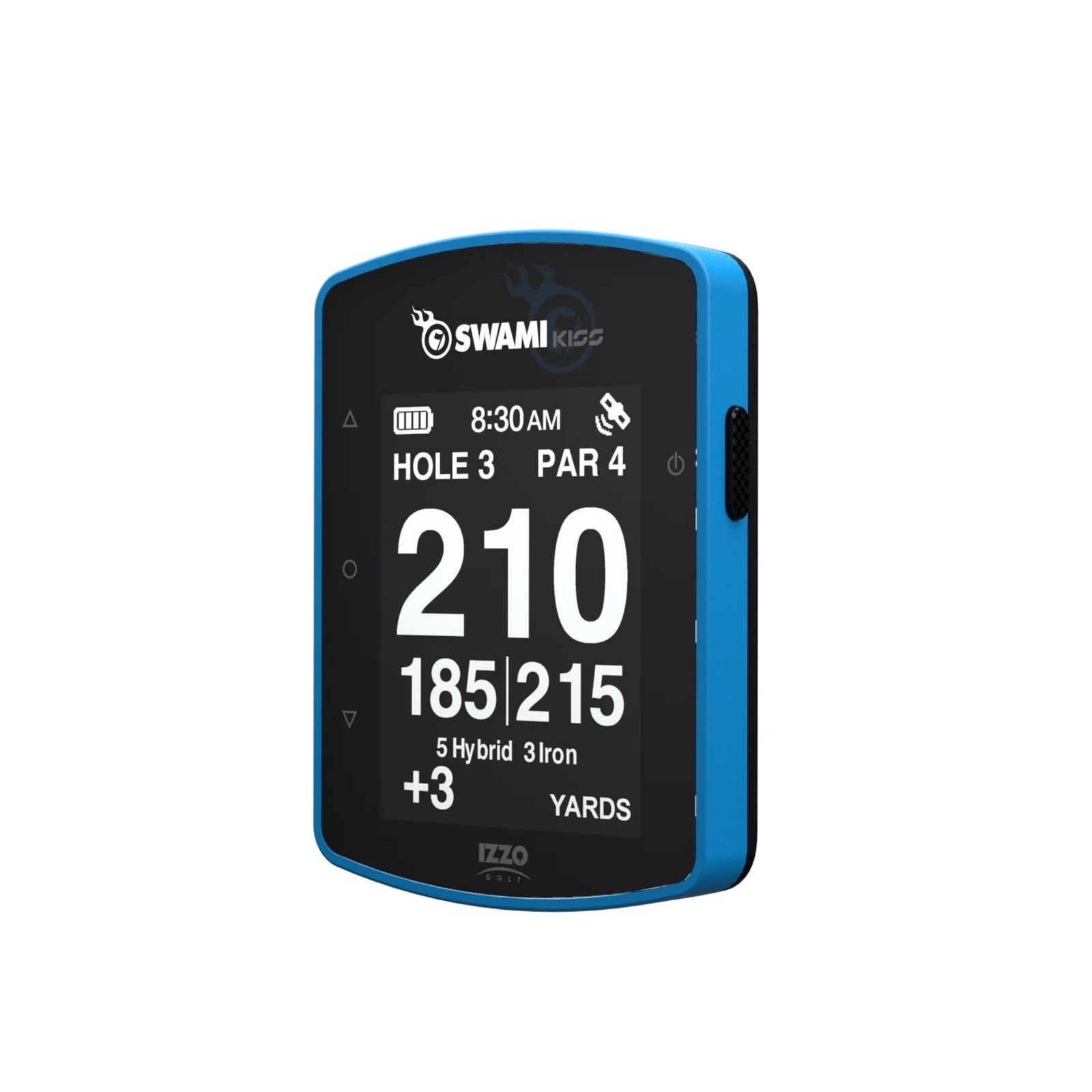Izzo Swami KISS 2.0 Handheld Golf GPS Ragnefinder Integrated Magnets (Blue)