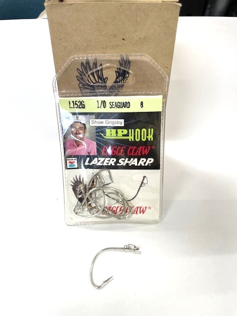 5 - 8 CT. PACK OF SIZE 1/0 HP SHAWN GRIGSBY LAZAR SHARP HP HOOK!  FREE SHIP! NEW