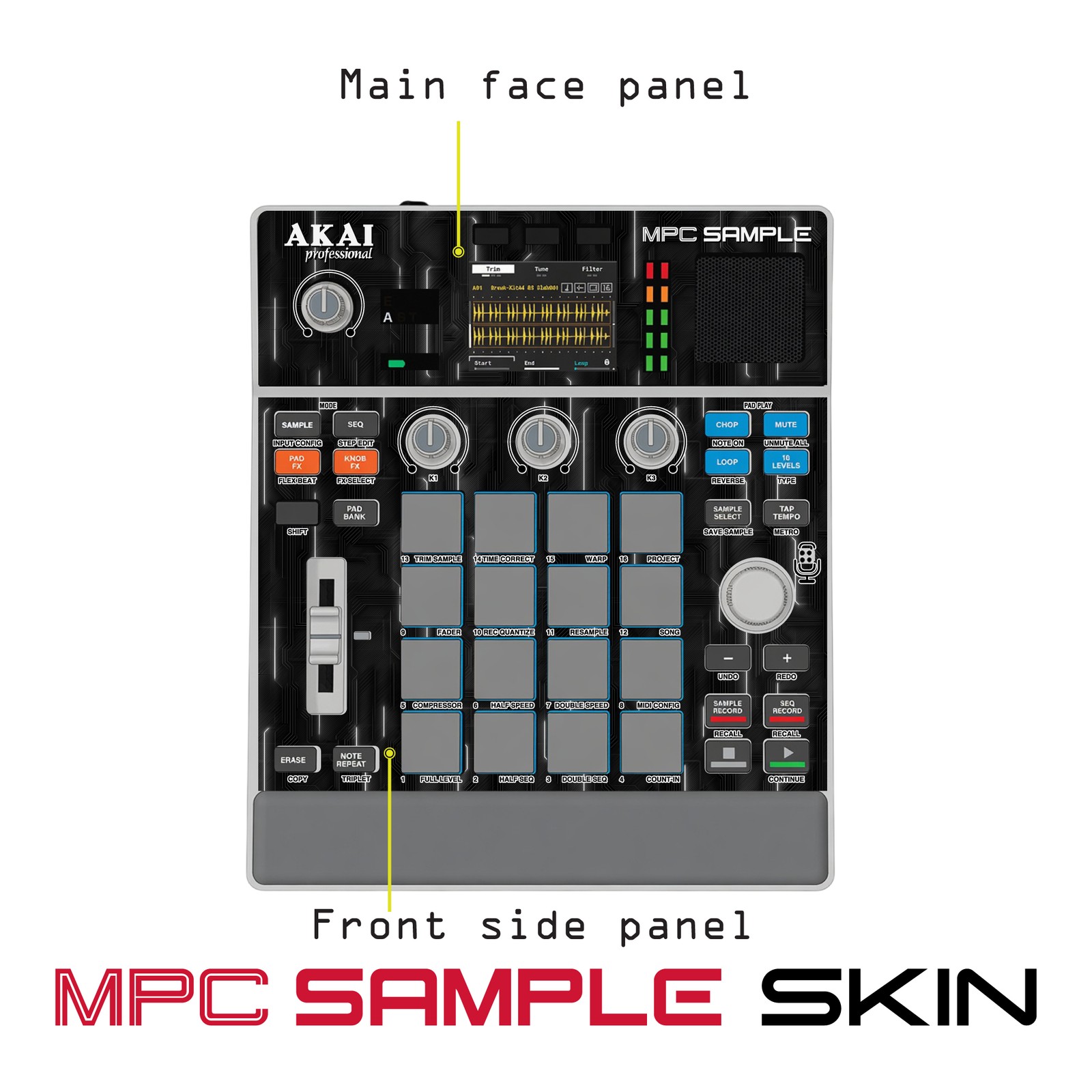Akai MPC Sample Skin / Black Circuit