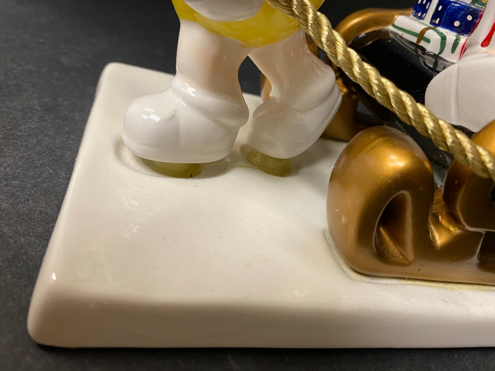 M&M's Christmas Sleigh FTD Mars Planter Rare